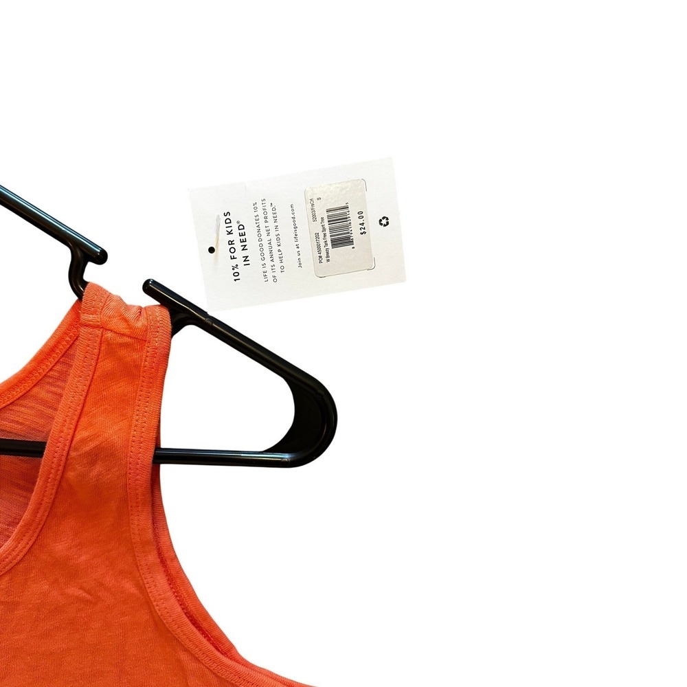 Life is Good Orange Graphic Breezy Tank Women's Small - Picture 4 of 5